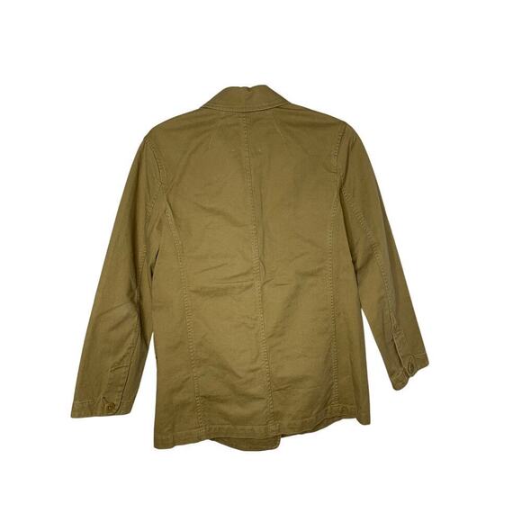 Madewell Crossover Blazer in Regenerative Chino Dark Khaki - Picture 9 of 9